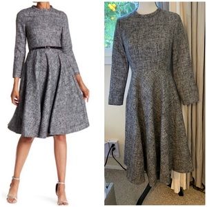 GYALWANA LONG SLEEVE PLEATED DRESS